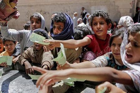 نیمی از جمعیت یمن در معرض گرسنگی نیمی از جمعیت یمن در معرض گرسنگی