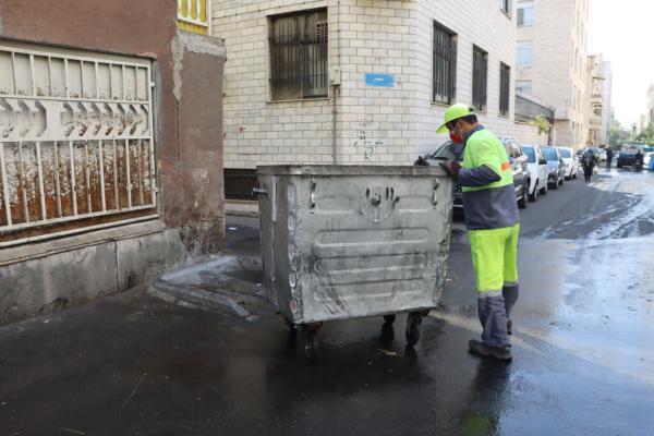 نوسازی و بازسازی مخازن زباله در اولین روز طرح خدمت