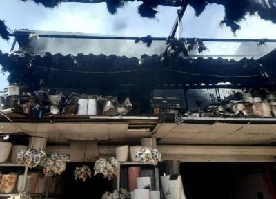 بازار گل تهران بار دیگر طعمه آتش شد